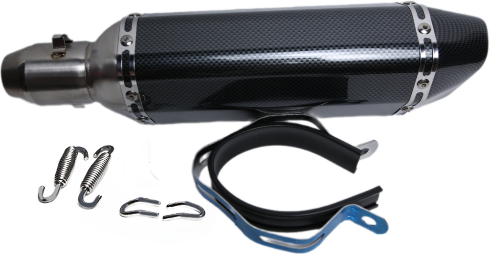 Глушитель AKRAPOVIC #4 (L=370) шестигранный карбон
